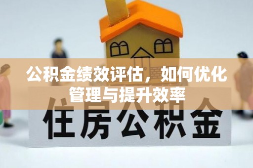 吉首公积金绩效评估，如何优化管理与提升效率