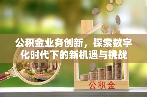 吉首公积金业务创新，探索数字化时代下的新机遇与挑战
