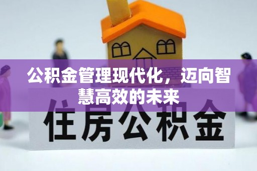 吉首公积金管理现代化，迈向智慧高效的未来