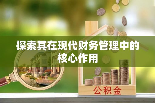 吉首探索其在现代财务管理中的核心作用