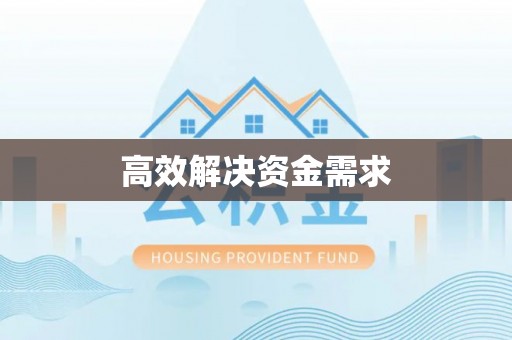 吉首高效解决资金需求