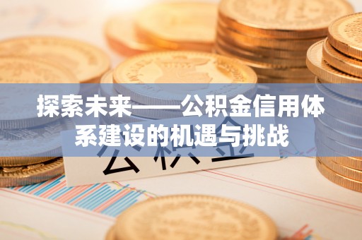 吉首探索未来——公积金信用体系建设的机遇与挑战