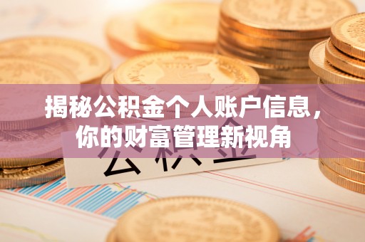 吉首揭秘公积金个人账户信息，你的财富管理新视角