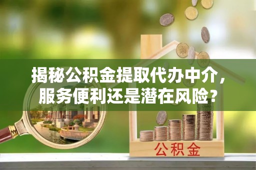 吉首揭秘公积金提取代办中介，服务便利还是潜在风险？